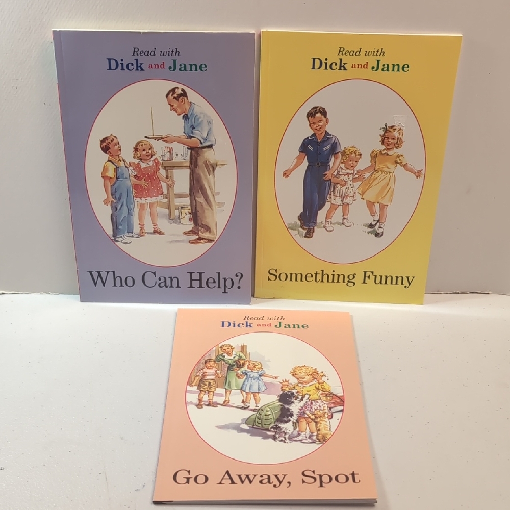 Learn to Read w/ Dick and Jane Children's Book Set Soft Covers Like Unread